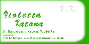 violetta katona business card